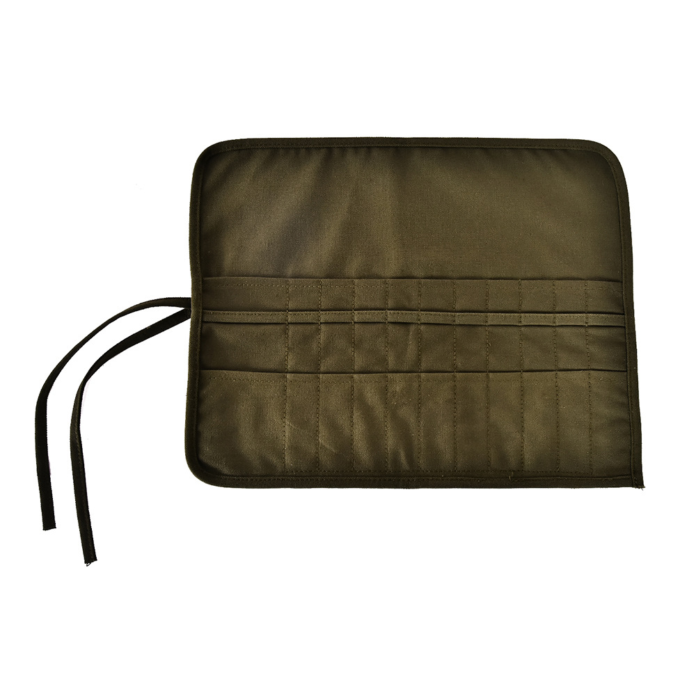 Nuevo lienzo resistente al desgaste bolso de la pluma gouache pluma acuarela aceite cepillo pluma cortina bolsa de escritura cepillo de maquillaje bolsa de almacenamiento