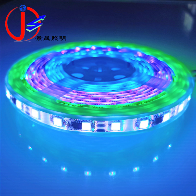 免控LED幻彩灯带12V60珠/m5050跑马追逐流水扭扭车娃娃机专用灯条