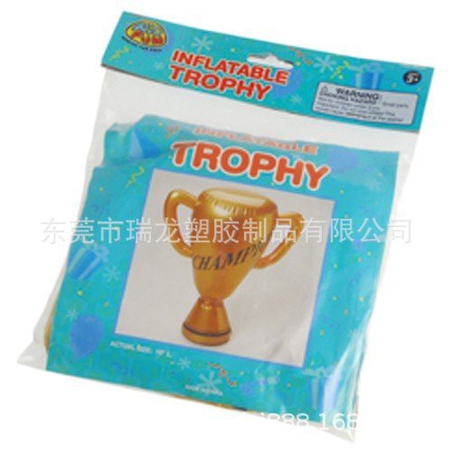 广东东莞桥头工厂供应PVC充气充气奖杯 充气金银杯 可加LOGO