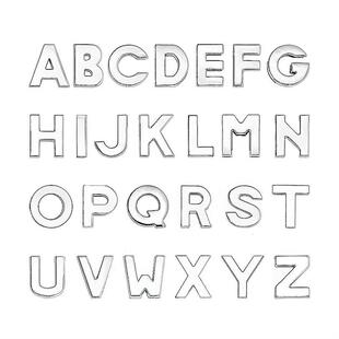 �Ͻ�Ӣ����ĸ diy�� 耳�Ȧ �����Ȧ�Ʒ���10mm����Ͻ�ɢ��