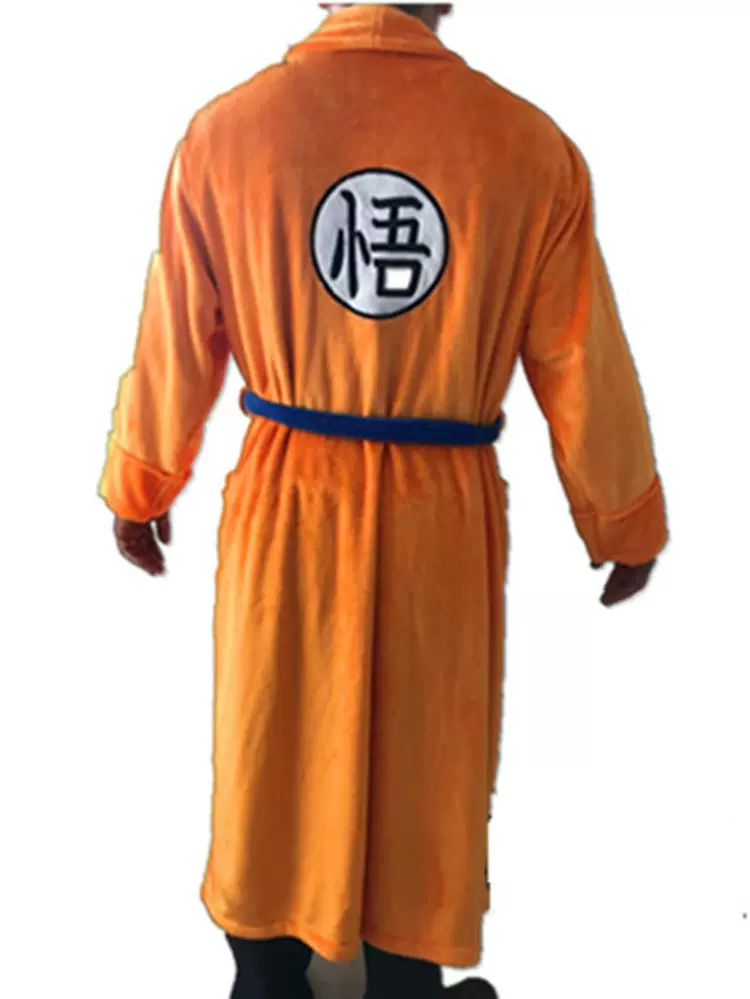 亚马逊七龙珠cosplay衣服睡袍孙悟空浴袍欧码悟空超级英雄装扮