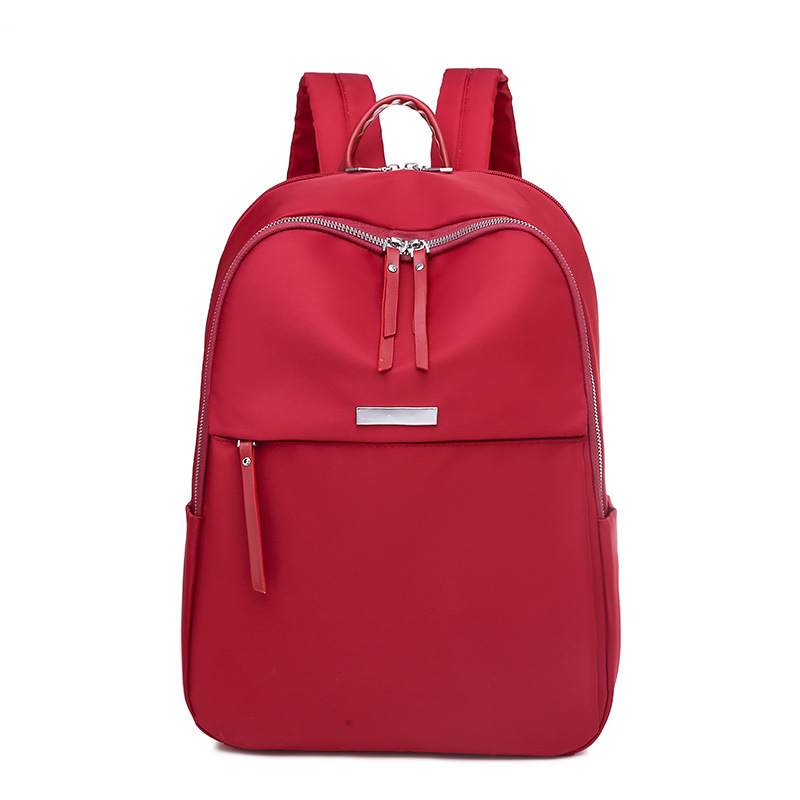 Bolso para computadora de 14 pulgadas hombro femenino 2024 nuevo estilo moda simple mochila de gran capacidad mochila de viaje de negocios de tela Oxford
