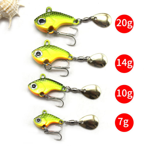 Luya bait metal vib small cyclone rotating vibration VIB sequin iron plate sea fishing freshwater bait outdoor fishing fishing gear