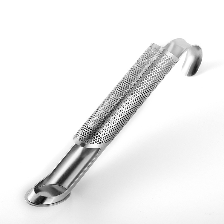 Suministro directo de fábrica de acero inoxidable traje de filtro de té colgando tipo de tubo mango fabricante de té Filtro de té