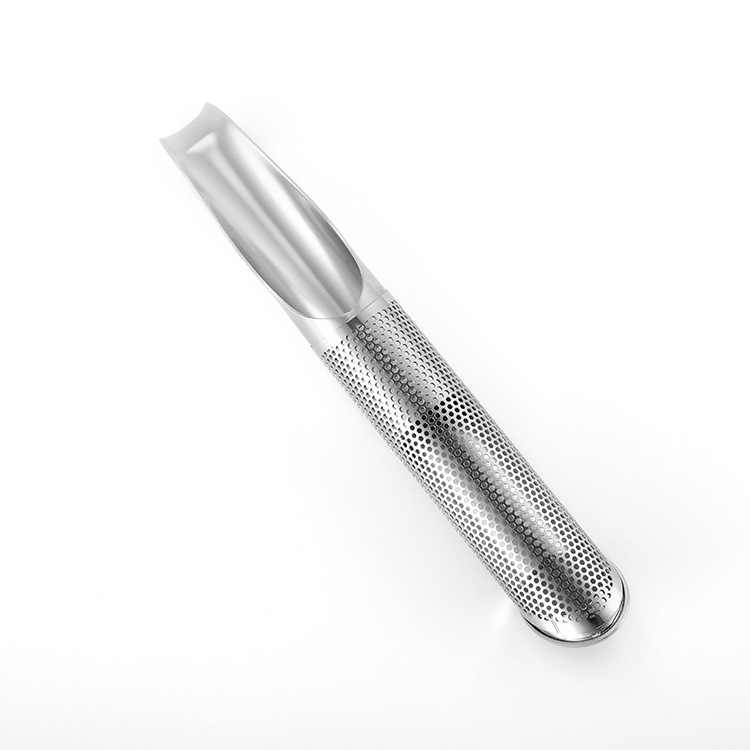 Suministro directo de fábrica de acero inoxidable traje de filtro de té colgando tipo de tubo mango fabricante de té Filtro de té