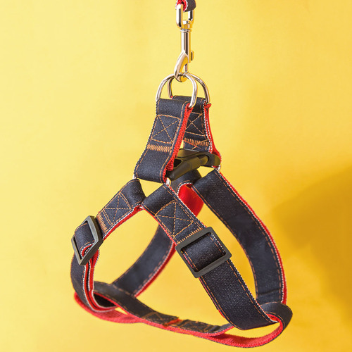 Factory direct sales dog leash cartoon vest harness pet leash small dog puppy dog ​​walking rope set