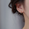 Universal earrings, cute silver needle, silver 925 sample, simple and elegant design