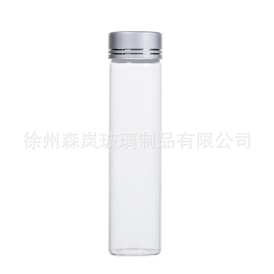 Spot 30 gold cap tube bottle transparent glass small medicine bottle color sugar bottle screw grass packaging bottle sugar bottle wholesale