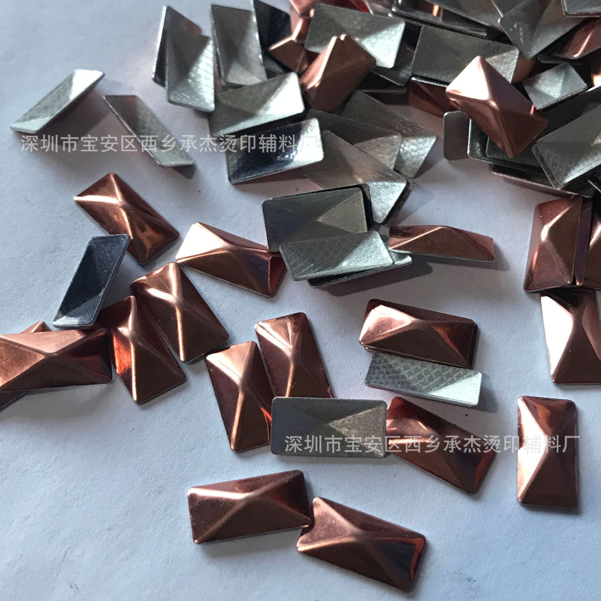 进口金字塔烫片 长方形烫片 DIY钻贴配饰 服装辅料烫图鞋面烫钻