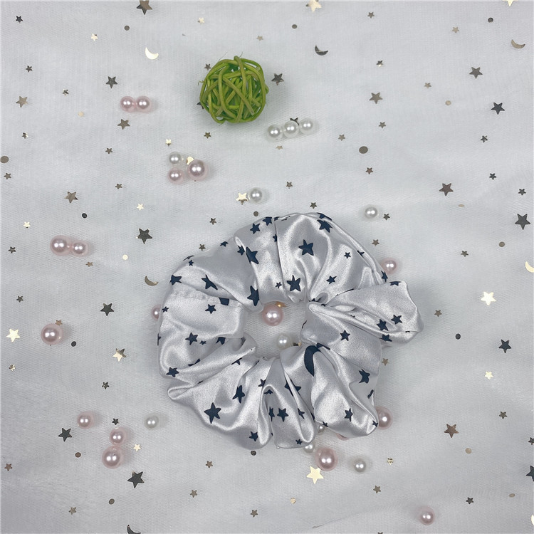 우아한 화이트 스타 문 헤어 링