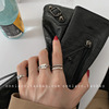 South Korean goods heart shaped, chain, retro fashionable trend ring, on index finger, simple and elegant design