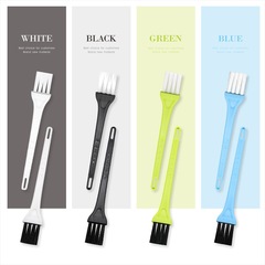 Manufacturer's brush, coffee machine cleaning brush, garlic masher, brush, keyboard brush, small brush, small brush