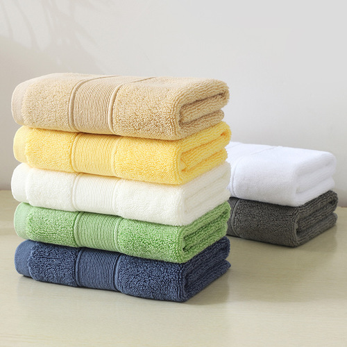Thick Pure Cotton Square Scarf 35*35cm Fringe Square Towel Water-absorbent Home Daily Use Handkerchief Logo Embroidered Pure Cotton Square Scarf