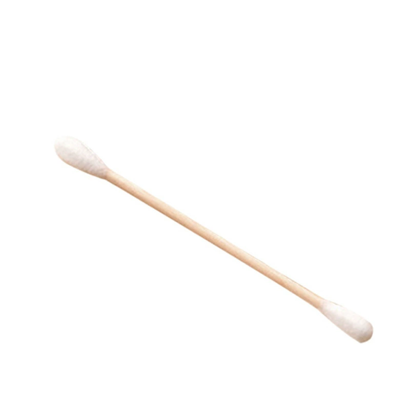Double-sided disposable cotton swabs, ear-cleaning cotton sticks, ~30 pcs, wooden sticks