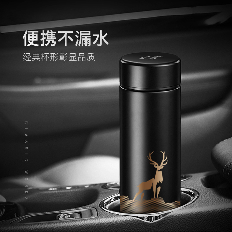 Taza de vacío de medición de temperatura inteligente LED pantalla táctil temperatura taza de agua negocio creativo taza recta taza de regalo de forma gratuita