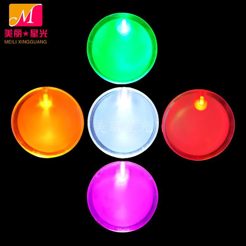 Broche luminoso led al por mayor, insignia luminosa, insignia luminosa conmemorativa de la reunión anual de la empresa, insignia luminosa