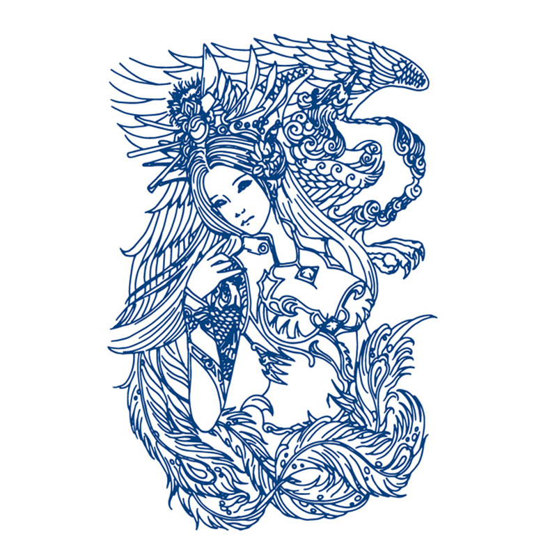 ジュースの紋章はネットの赤い紋章を貼って15日間の現物の卸売りの草本の植物の半永久の刺青のシールを持続します。