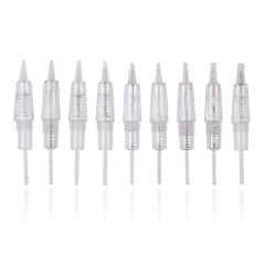 Tattoo embroidery machine needle Korean style transparent full throw screw all-in-one machine needle tattoo eyebrow eye lip tattoo all in one needle other beauty