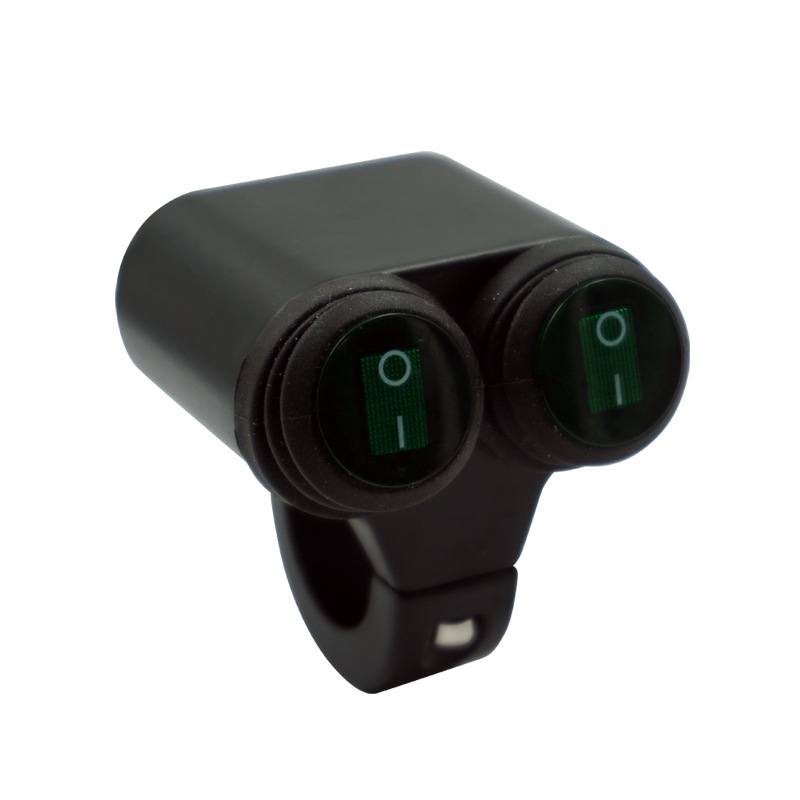 Accesorios de modificación de vehículos todoterreno de la motocicleta proyector de faros de aleación de aluminio uno de cada dos interruptores de encendido de dirección multifuncional