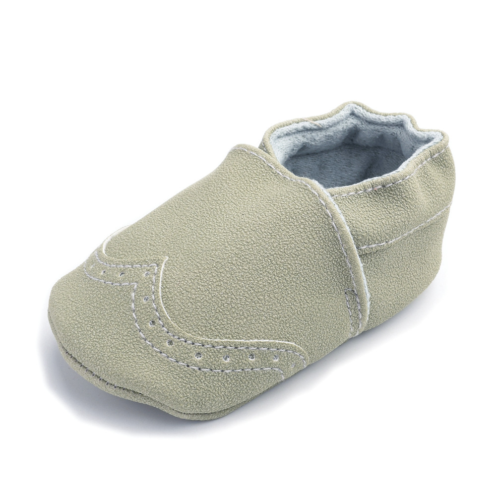Babyshoes primavera y otoño nuevos zapatos de bebé de cuero mate 0-1 años de edad zapatos de niño de fondo suave 7 colores zapatos de bebé B605