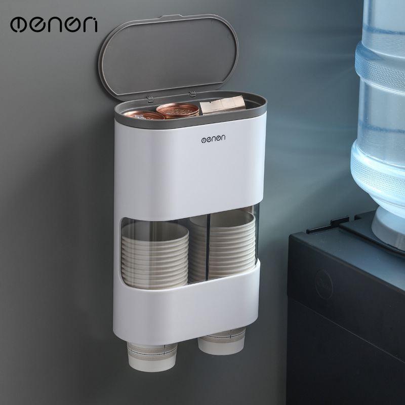 Disposable Cup Holder Automatic Cup Picker Paper Cup Holder Wall-mounted Household Water Dispenser Water Cup Storage Shelf Disposable Cup Holder Automatic Cup Picker Paper Cup Holder Wall-mounted Household Water Dispenser Water Cup Storage Shelf