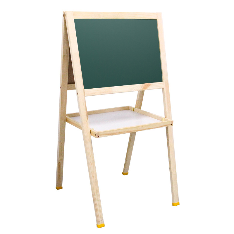 Tablero de dibujo del bebé de los niños de doble cara magnética pequeña pizarra ajustable soporte de caballete pintura del hogar tablero de escritura de graffiti