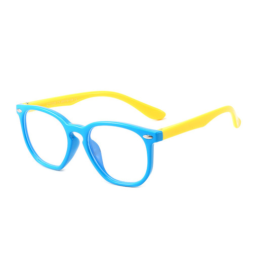 儿童防蓝光眼镜小学生手机护目眼镜框男软硅胶框架7-14岁眼镜架女