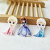 Cartoon resin with accessories, acrylic sticker, hair accessory, clothing, handmade, “Frozen”