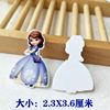 Cartoon resin with accessories, acrylic sticker, hair accessory, clothing, handmade, “Frozen”