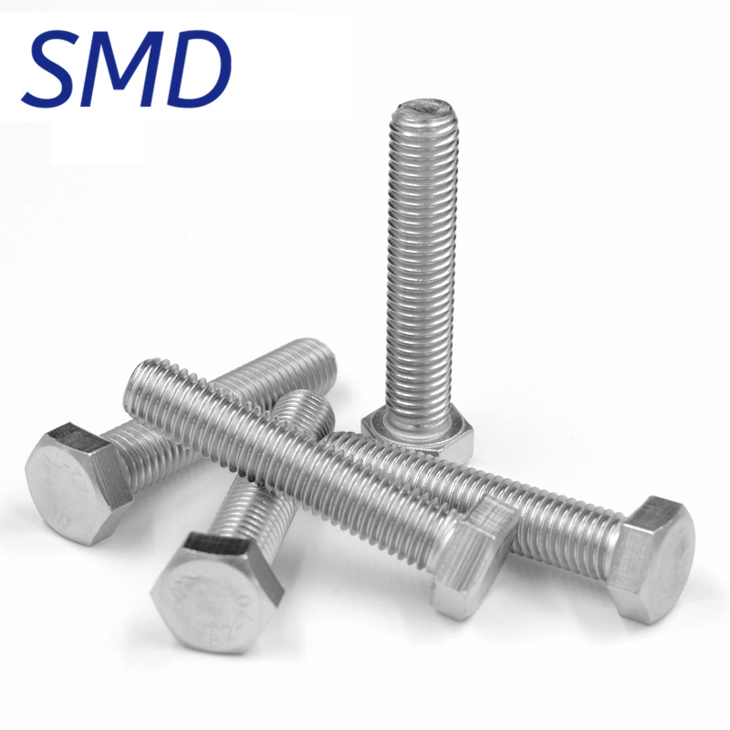 304不锈钢外六角螺栓DIN933螺丝六角头GB5783螺钉紧固件M8M10M12