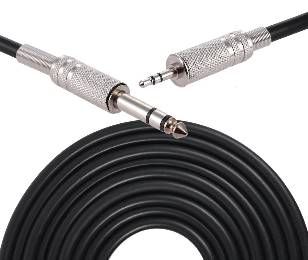 6,5 revolución DC3.5 línea micrófono mezclador de audio de tres núcleos a 3,5 cable de audio 6,35 1,5 m