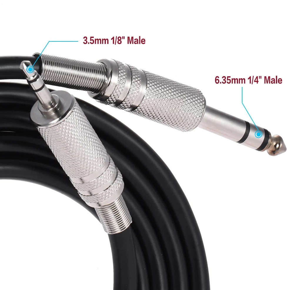 6,5 revolución DC3.5 línea micrófono mezclador de audio de tres núcleos a 3,5 cable de audio 6,35 1,5 m