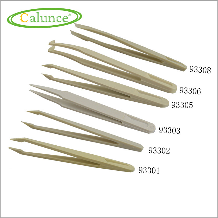 供应白色93003防静电塑料镊子导电镊子ESD塑胶镊子93003/05/06/08