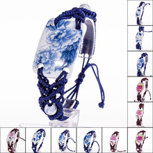 景德镇陶瓷首饰品批发摆摊瓷片手链JXB189古风手工手工制作