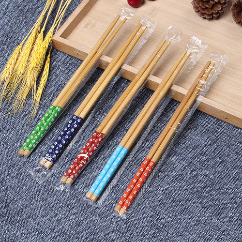 Creative paint-free and wax-free household chopsticks, knot-free natural bamboo chopsticks, blister box gift carbonized chopsticks wholesale