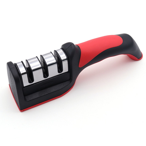 Factory direct sales household knife sharpener, removable and replaceable grinding head sharpener, stainless steel ceramic tungsten steel knife sharpener