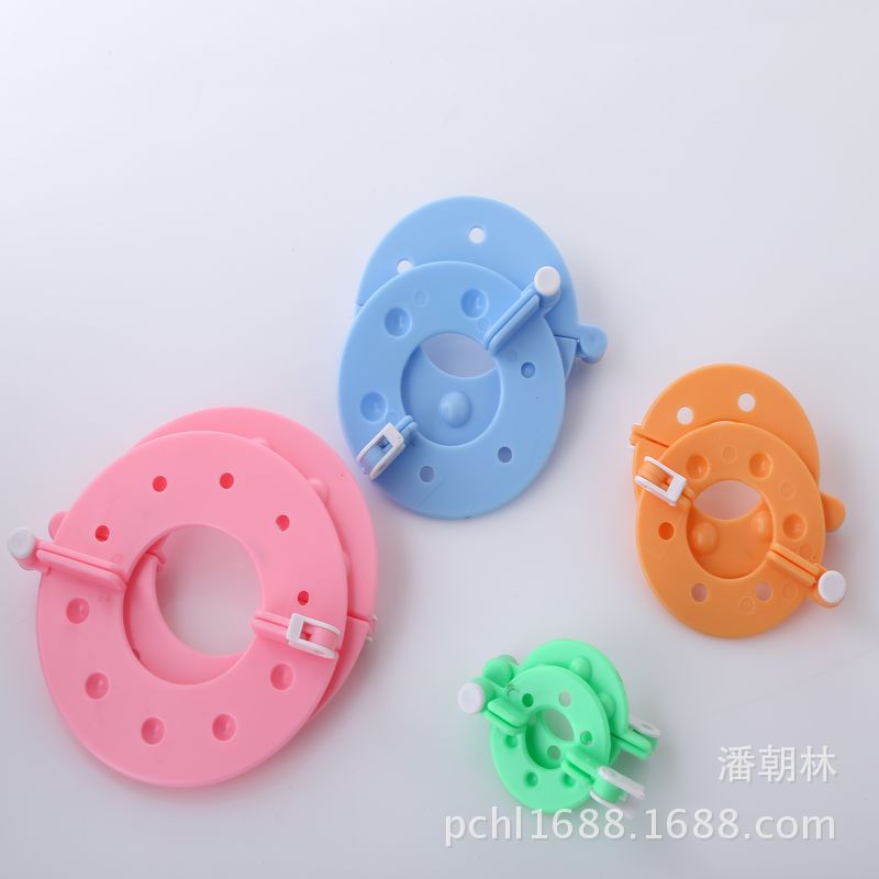 Herramienta de tejido Pompon 4 especificaciones en caja instrucciones en chino e inglés fabricante de bolas