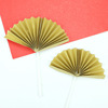 Baked cake decorative festive fan ancient wind folding fan plug -in birthday cake insert flag plug card