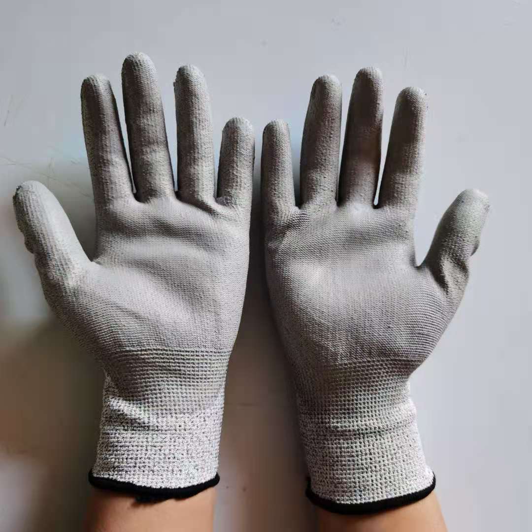 防切割pu涂层3级5级防刮伤耐磨透气抗撕裂工业玻璃专用防割手套