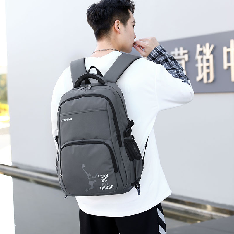 Pescado natural Escuela Secundaria estudiante masculino carro mochila subir escaleras de gran capacidad de una sola pieza de entrega mochila de moda