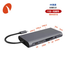 4K����ʮ��һtype-c��չ�]hub type-c�Dhdmi+usb3.0������pd���