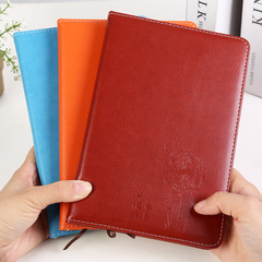 Office supplies leather surface embossed notebook creative multi-color memo pad student A5 diary notebook stationery wholesale