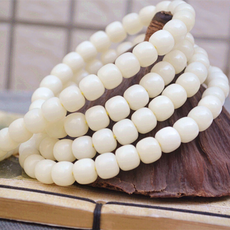Wholesale White Jade Bodhi Root 108 Apple Barrel Beads Round Beads Straight Cut Bodhi Seeds DIY Buddhist Beads Rosary Wholesale White Jade Bodhi Root 108 Apple Barrel Beads Round Beads Straight Cut Bodhi Seeds DIY Buddhist Beads Rosary