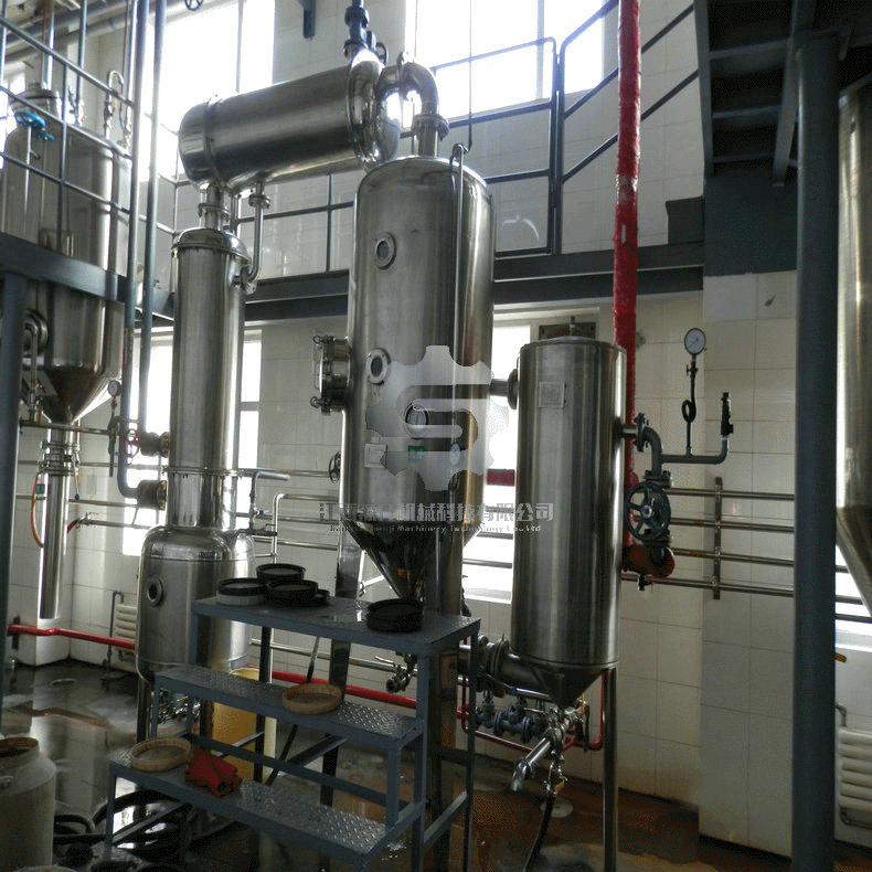 真空减压浓缩器 果汁发酵液浓缩器 单效真空降膜蒸发器