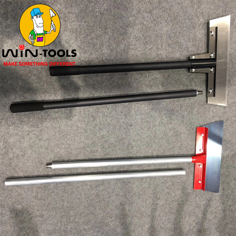 14英寸地板铲刀 可拆卸手柄地板刮刀清洁铲刀发蓝铲头刀片