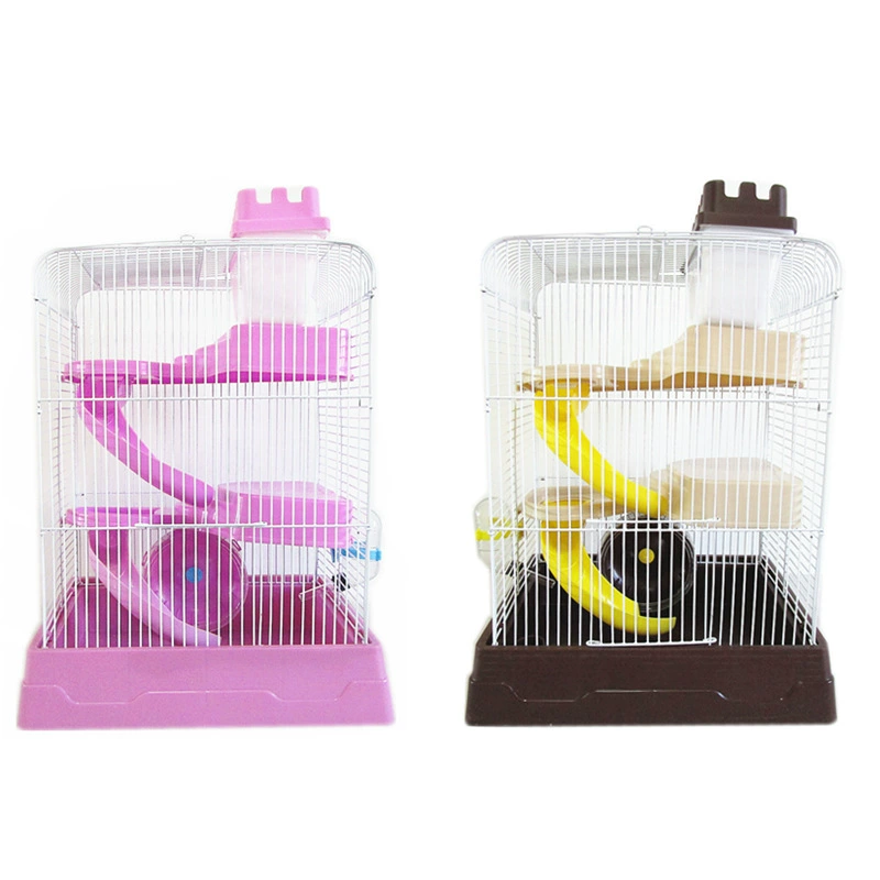 Фабрика продажи на складе клетки хомяка золотой медведь клетка трехэтажная роскошная вилла для хомяка трехэтажная большая клетка для замка