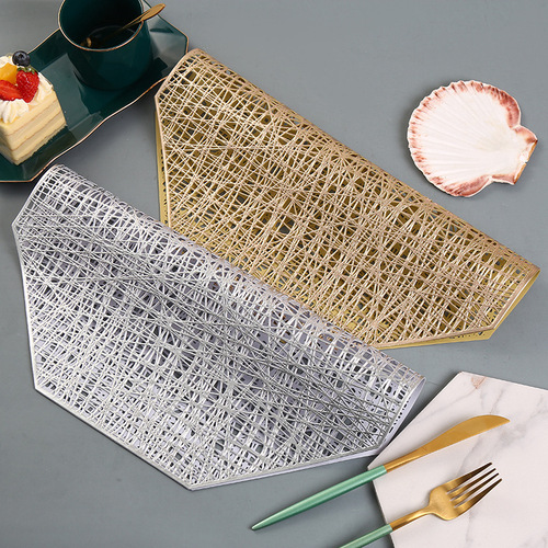 Mingtu New Hollow Octagon PVC Dinner Mat Modern Simple Western Dinner Mat Hotel Use Heat Resistant Manufacturer Wholesale