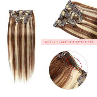 ALISHOW Clip Human hair 22inch ���Ӱl7���� 100g ��l�ٰl���l