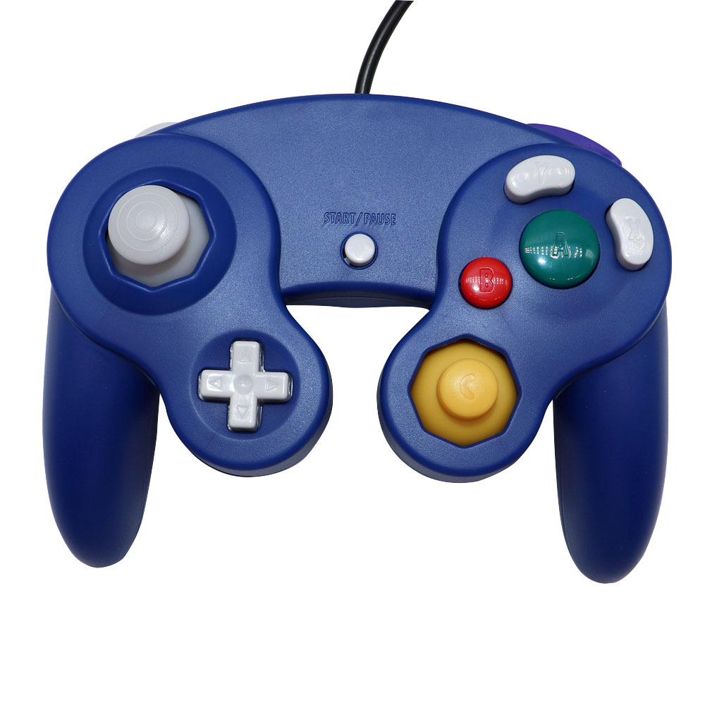 Mango de la máquina NGC punto único tres puntos azul negro plata GameCube juego SZCNY en stock S juego GamePad