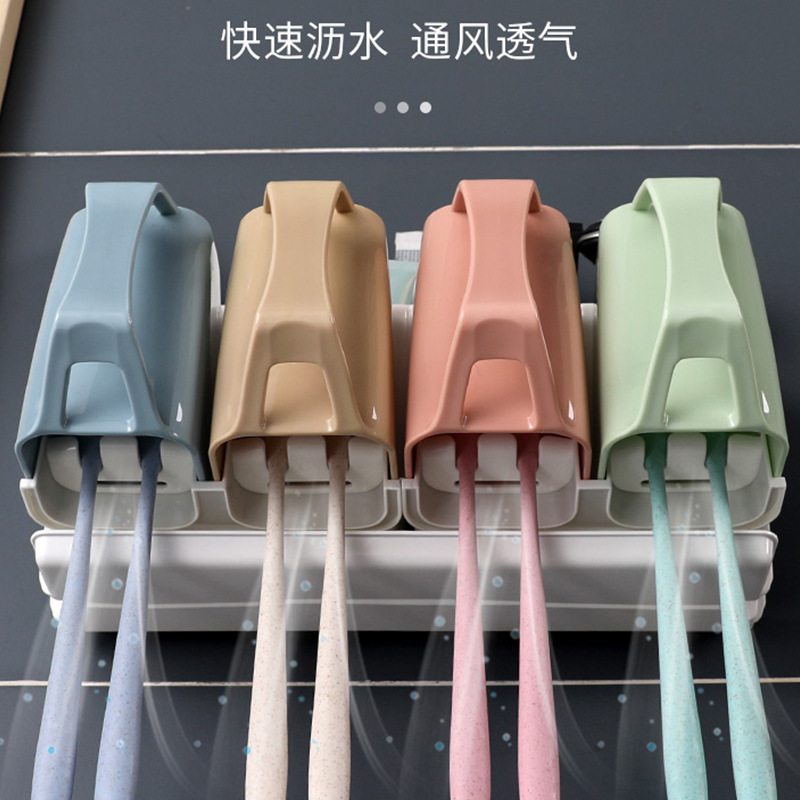 Baño montado en la pared cepillo de dientes titular traje cepillo de dientes titular montado en la pared taza cepillo de dientes taza Baño de almacenamiento